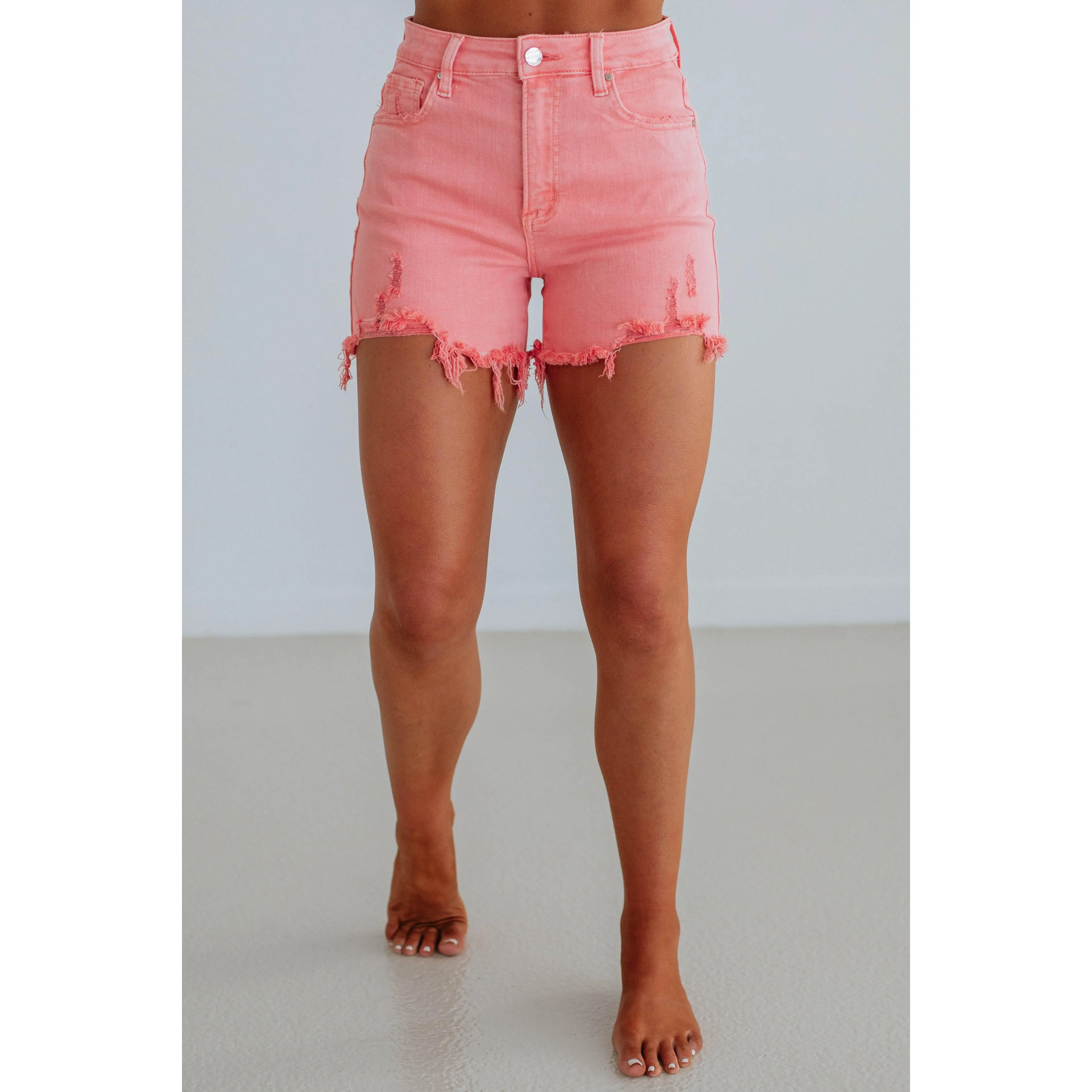 Maddie Risen Shorts - Flamingo Maddie Risen Shorts - Flamingo