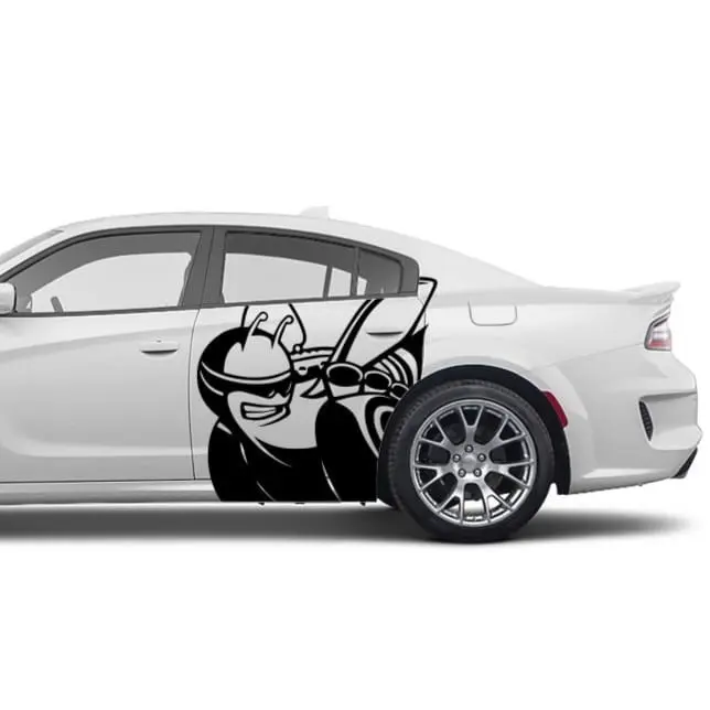 ScatPack Style Side Decal 25"x18" | Aggressive Car Vinyl Sticker for Dodge Charger & Muscle Cars