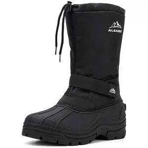 ALEADER Men's Winter Waterproof Insulated Shell Warm Inner Comfortable Outdoor Snow Boots