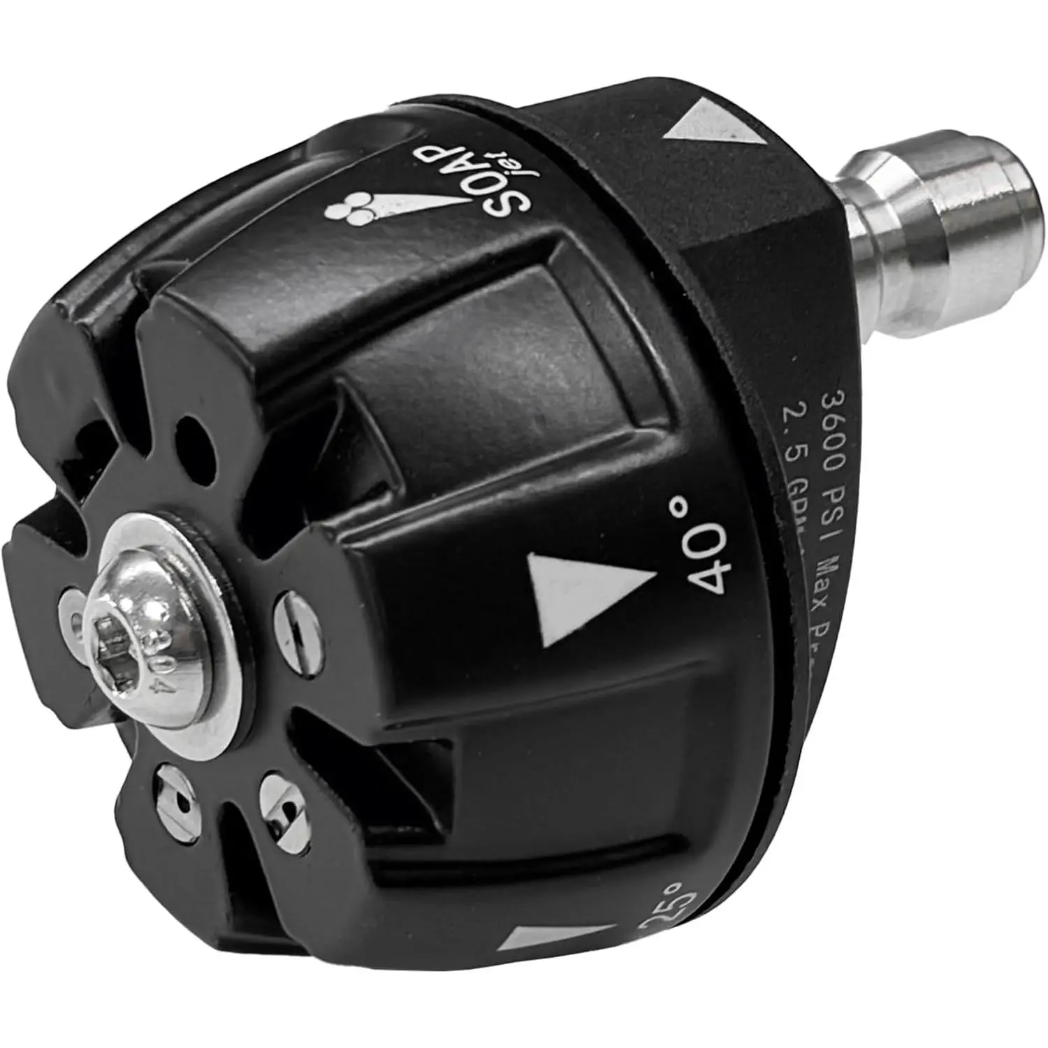 6 in 1 Pressure Washer Nozzle Tips, Quick Change Over and Adjustable, Mutiple Degrees in One, 1/4 inch Quick Connector, MAX 4500PSI for Power Washer