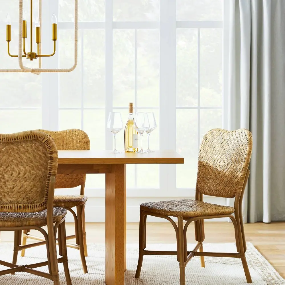 Interlaken Rattan Seat and Back Dining Chair - Threshold designed with Studio McGee: Honey Yellow No Assembly Required