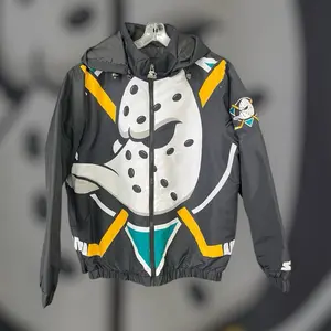 Starter Anaheim Ducks Jacket - Official NHL Team Apparel with Iconic Logo and Colorful Design Casual Coats Outerwear. Size 2X
