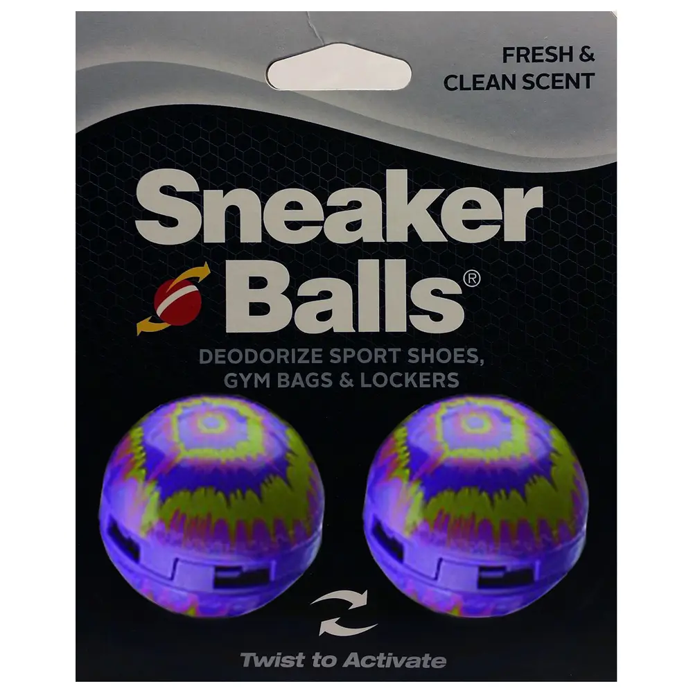 Sneaker Balls Tie Dye Shoe Freshener - Purple/Green/Pink, Shoe Deodorant, Shoe Smell Remover