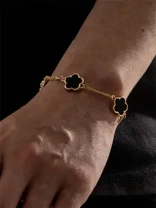 Clover Design Charm Bracelet, Fashionable Jewelry for Women & Men, Trendy All-match & Exquisite Jewelry for Birthday Gift, Clover Flower Bracelet