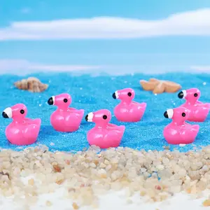 50pcs Real Color Resin Flamingo Tropical Design Figurines Gift, Decorative Figurines, Festival Decorations, Perfect for Home Bedroom Decoration, Party Supplies, Animal Lovers' Gifts, Ornaments