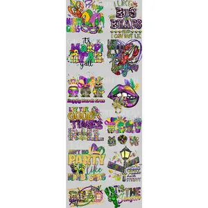 Mardi Gras DTF Transfer Gang Sheet | 22" wide x 60" long DTF Gang Sheet | Ready to Press Tshirt Transfers