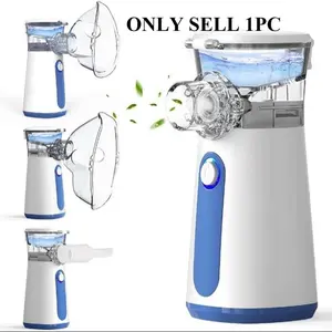 Compact Home Humidifier Spray Mister, Automatic Cleaning Portable Handheld Steam Sprayer, Adjustable Modes, Includes Masks & Nozzle, for Kids & Adults