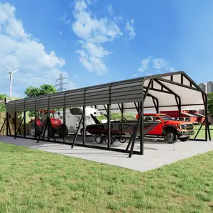 AMERLIFE 20x30 FT/20x40 FT Heavy Duty Metal Carport, All-Weather Steel Car Shelter with Galvanized Roof, Reinforced Frame and Enhanced Base for Outdoor Garage or Parking