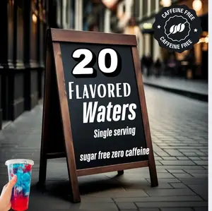 BULK 20 FLAVORED WATERS ZERO CAFFEINE PER ORDER. KID FRIENDLY ZERO CAFFEINE SUGAR FREE SWEETENED WITH SUCRALOSE Drink. YOU MAY GET A FEW OF THE SAME FLAVOR!!