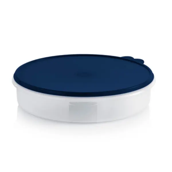 Classic Round Container for Pies Quiche Cookies Brownies Pizza Muffins and Other Baked Goods with Secure Lid Airtight Freezer Safe Easy to Open and Clean 3 x 12" PP PE