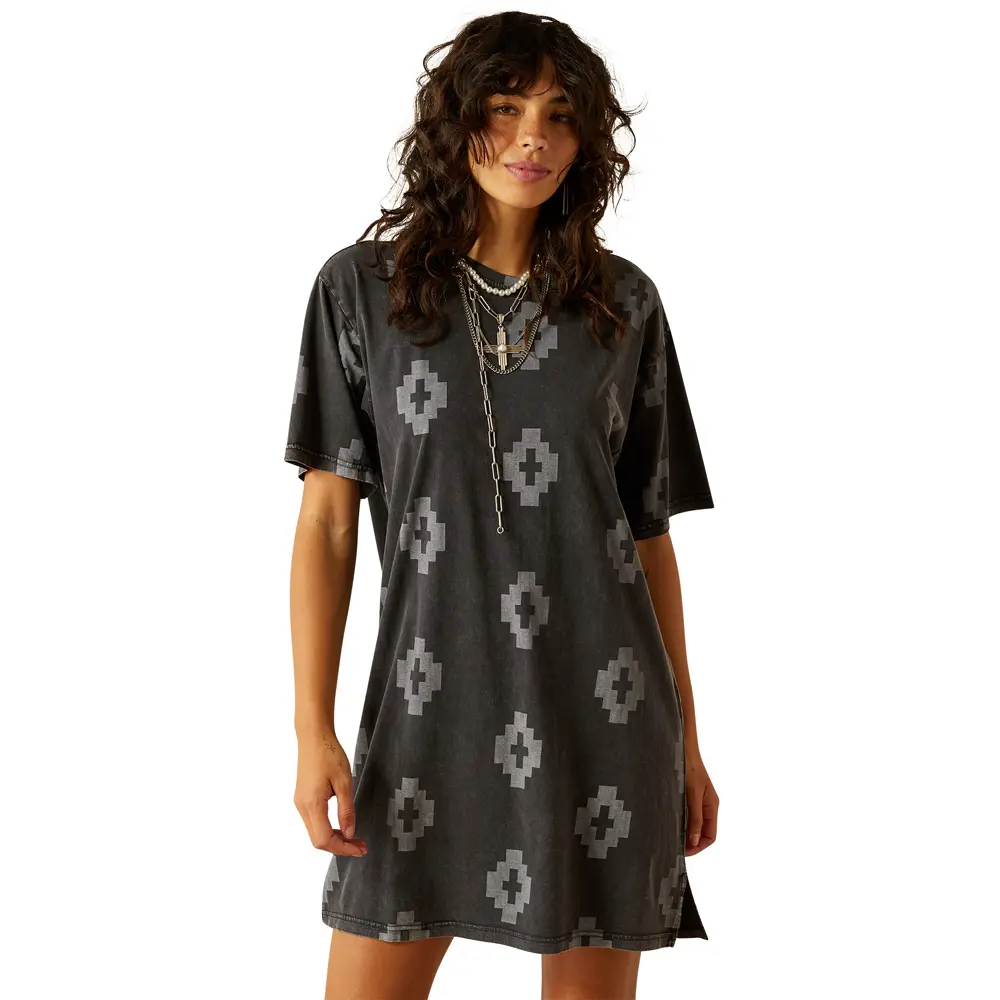 10060380 Ariat Women's Isela Tee Dress - Isela Southwest Print
