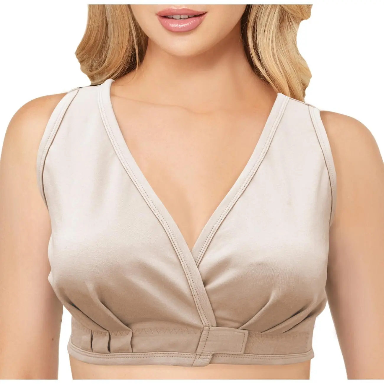 Adaptive Bra with Easy-On Velcro Closure - Arthritis, Post Surgery, Leisure, Sleep, Breastfeeding Bra