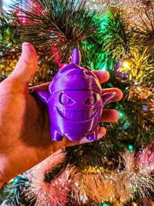 Gengar Christmas orniment