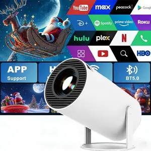 [Holiday Gift] New Portable Electronic Projector, Mini Phone Projector, Office Video Projector, Home Projector, Supports HD Movie Projection, Wall Projection, Suitable for Office, Family Gatherings, Outdoor Camping, Birthday Parties, Valentine's Day Gift