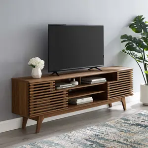 Modway Render 71" Media Console TV Stand in Walnut