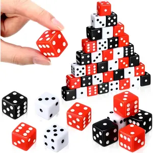 36-Piece Casino-Style Dice Set, Acrylic D6 Dice, Durable, Right Angle Design, Ideal for Multiplayer Games, Tabletop Gaming, Board Games