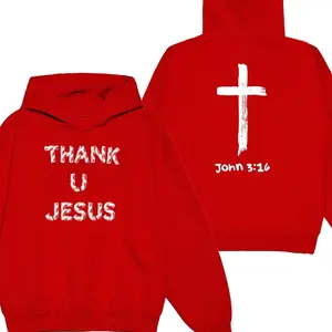 Harding Thank U Jesus Sand Hoodie, Unisex Men & Women, Trendy Streatwear Gift Cotton