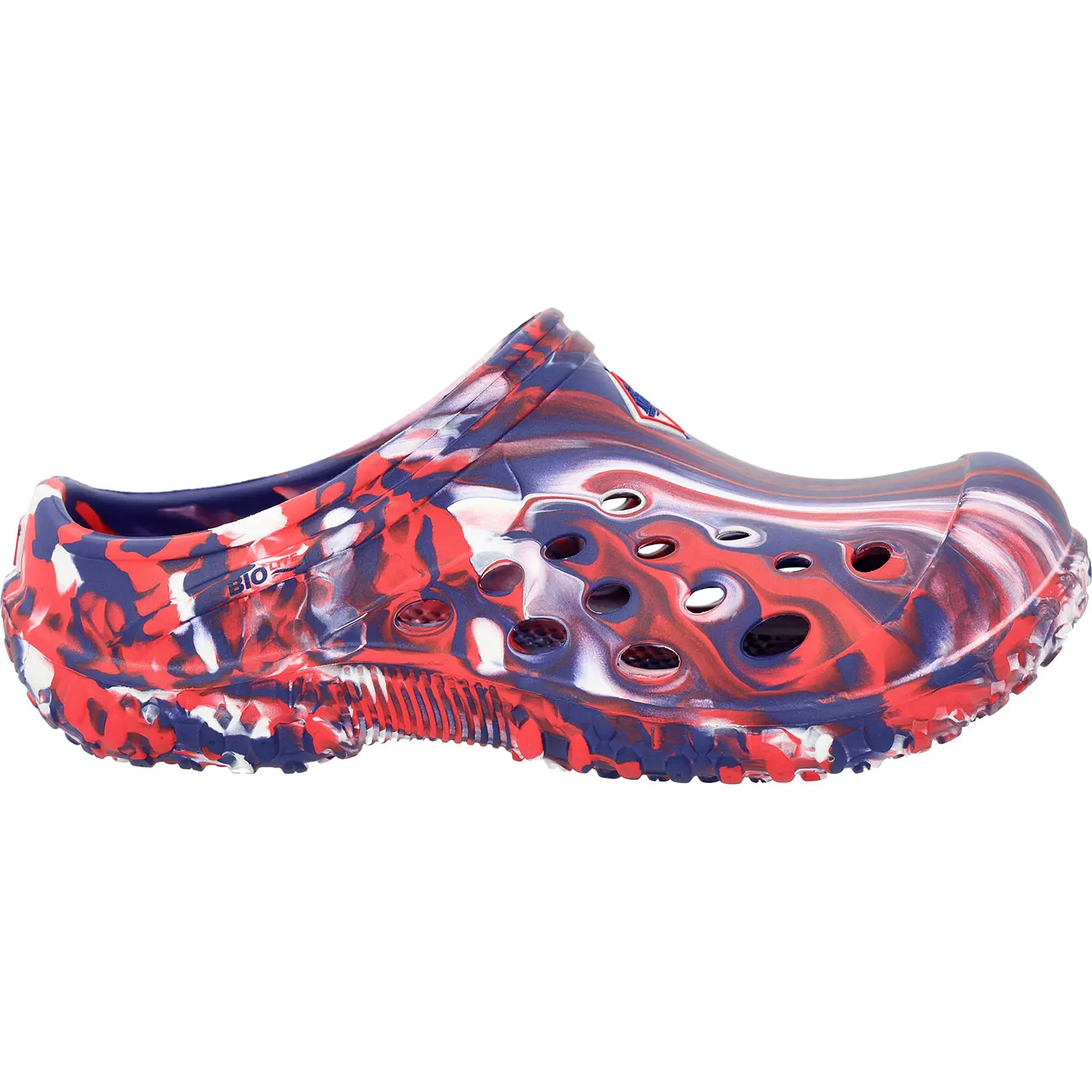 Muckster Lite Clog Dapple USA 250 Red - Women's