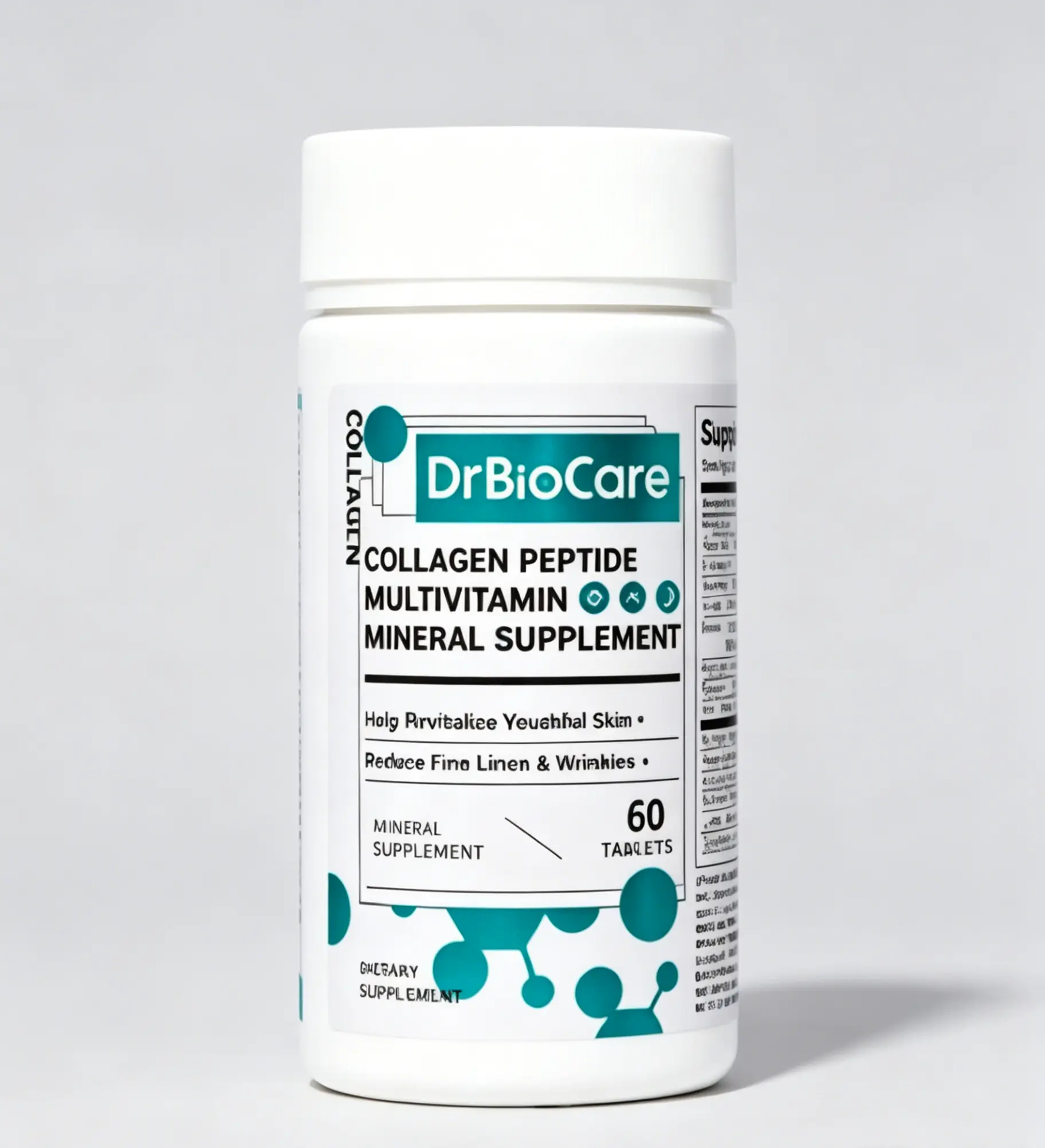 DrBioCare Edible Complete Multivitamin Supplement, Collagen D3 C Probiotics B Vitamins for Health Nutrition & Beauty