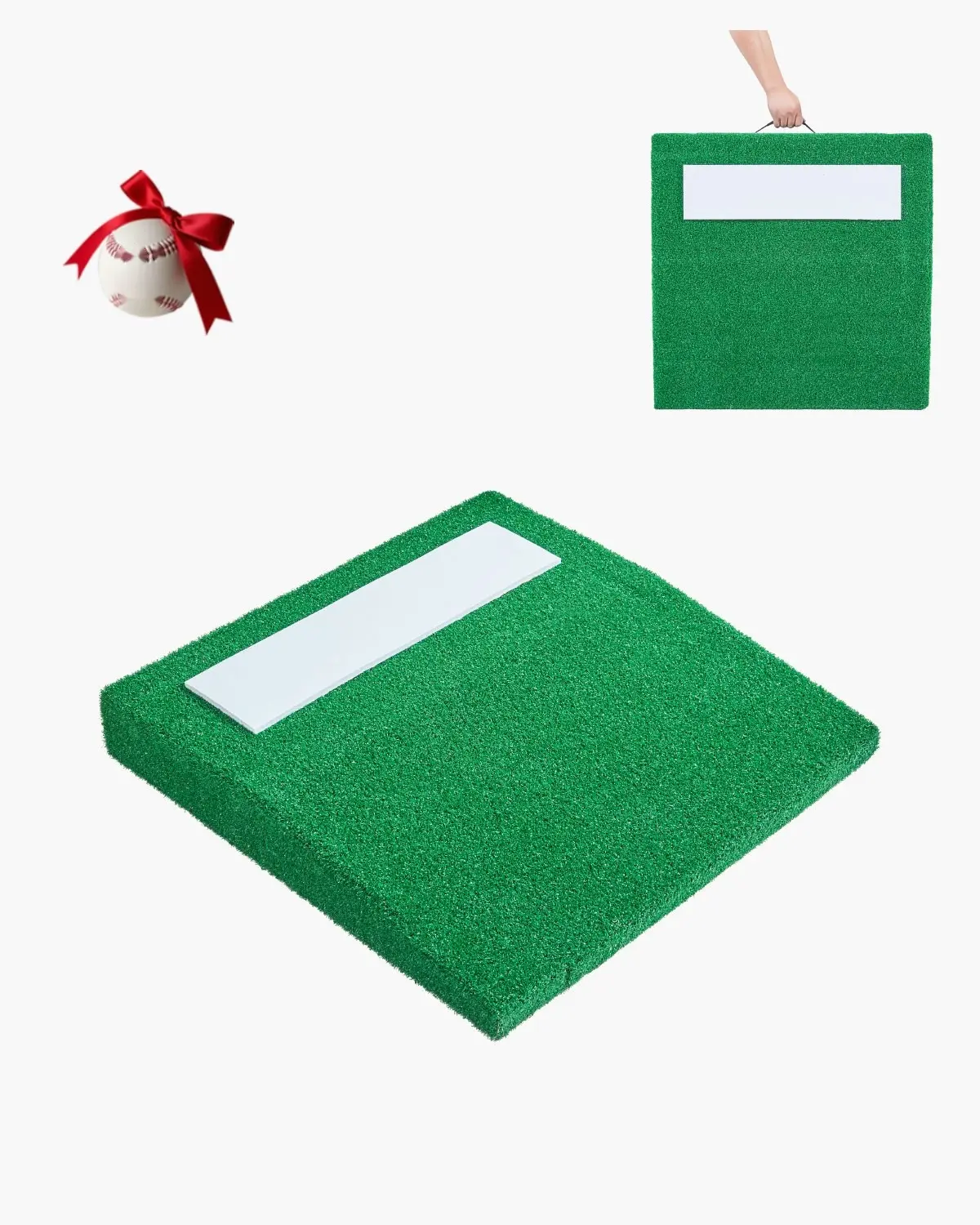 31 Inch Portable Pitching Mound For Baseball And Softball Training - Outdoor Practice Mound With Easy Assembly, Weather Resistant Construction, Adjustable Height Pitching Surface, Durable For Teams And Training Facilities