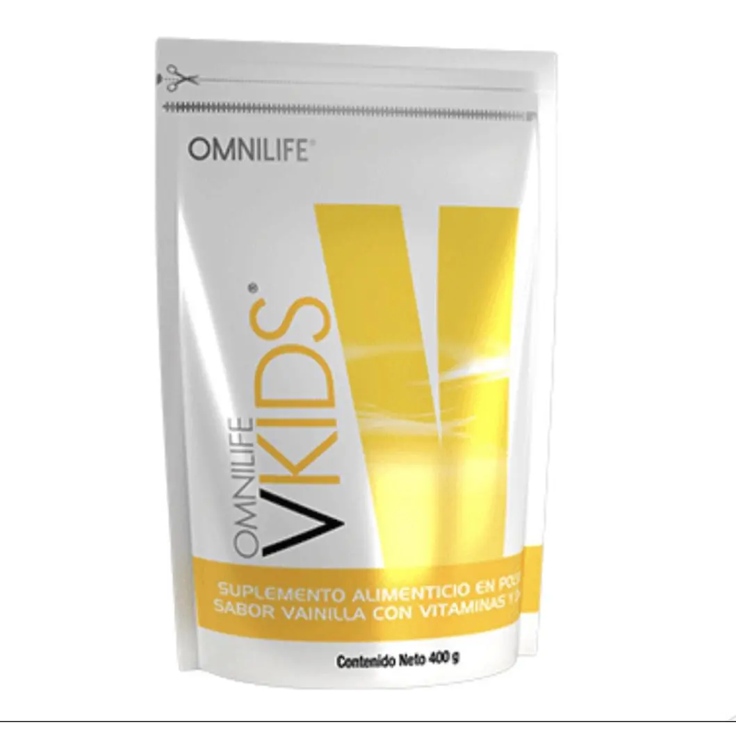 OML VKIDS Vanilla Nutritional Powder Supplement with Vitamins, Minerals, Beta-Glucan & DHA | Kids Daily Nutrition Drink Mix | 14 oz (400 g)