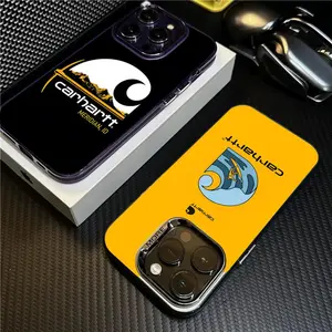 Logo Cool C-CarharttS Phone Case For iPhone 17 Pro Max 15 16 14 Plus 12 13 XS Max 11 Pro Fashion Colorful Silver Back Cover