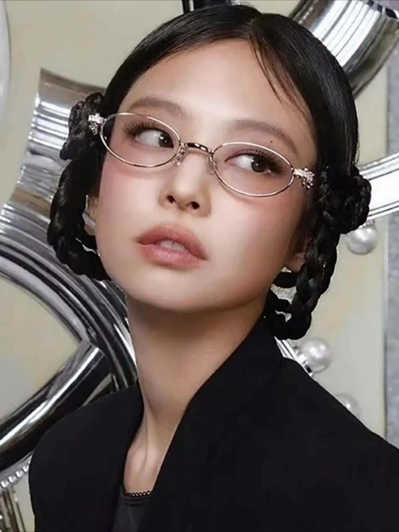 Fashion Style Women's Eyeglasses Oval Shape Blue Light Blocking Women's Frame Glasses Popular Stylish Girls Glass