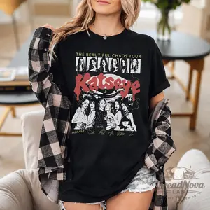 Katseye Kpop Shirt, Chaos Tour Shirt, Kpop Concert Outfit, Fan Merch Tee, Graphic Shirt