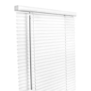 Living Accents 5005717 Vinyl 1 in. Mini-Blinds 30 x 64 in. White Cordless