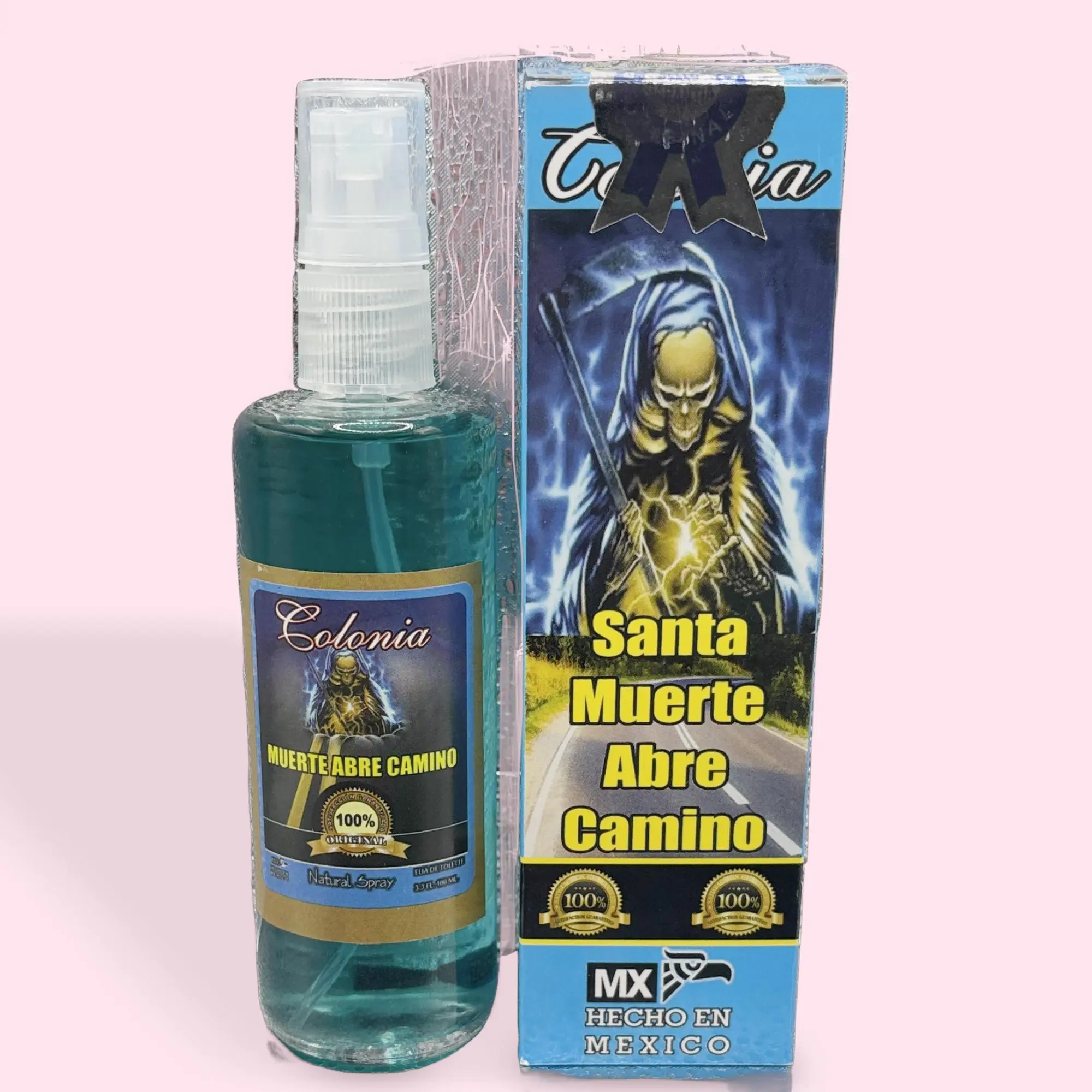 Santa Muerte spray cologne Open Roads, Crystals, Refreshing, Single Item