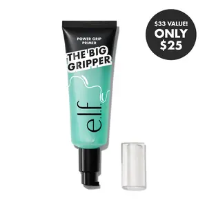 e.l.f. Power Grip Primer, Gel-Based Long-Lasting Makeup Primer, Hydrating Dewy Finish, Non-Comedogenic, Vegan & Cruelty Free, 3 Sizes