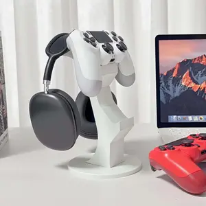 1 Universal Multi-Functional 2-in-1 Gaming Controller Stand & Headset Holder Compatible with all gaming controllers + over-ear headphones Headphone Accessories Minimalist, stable, non-slip, space-saving design Desktop storage essential Christmas gift