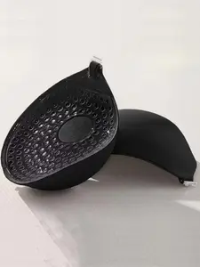 1 Pair Thickened 5cm Push-Up Adhesive Breast Pads with Free Adjustable Straps - Reusable Non-Slip Silicone Enhancers for Bras/Swimwear, Wedding/Yoga/Gym, Sweatproof & Seamless Sticky Bra Inserts