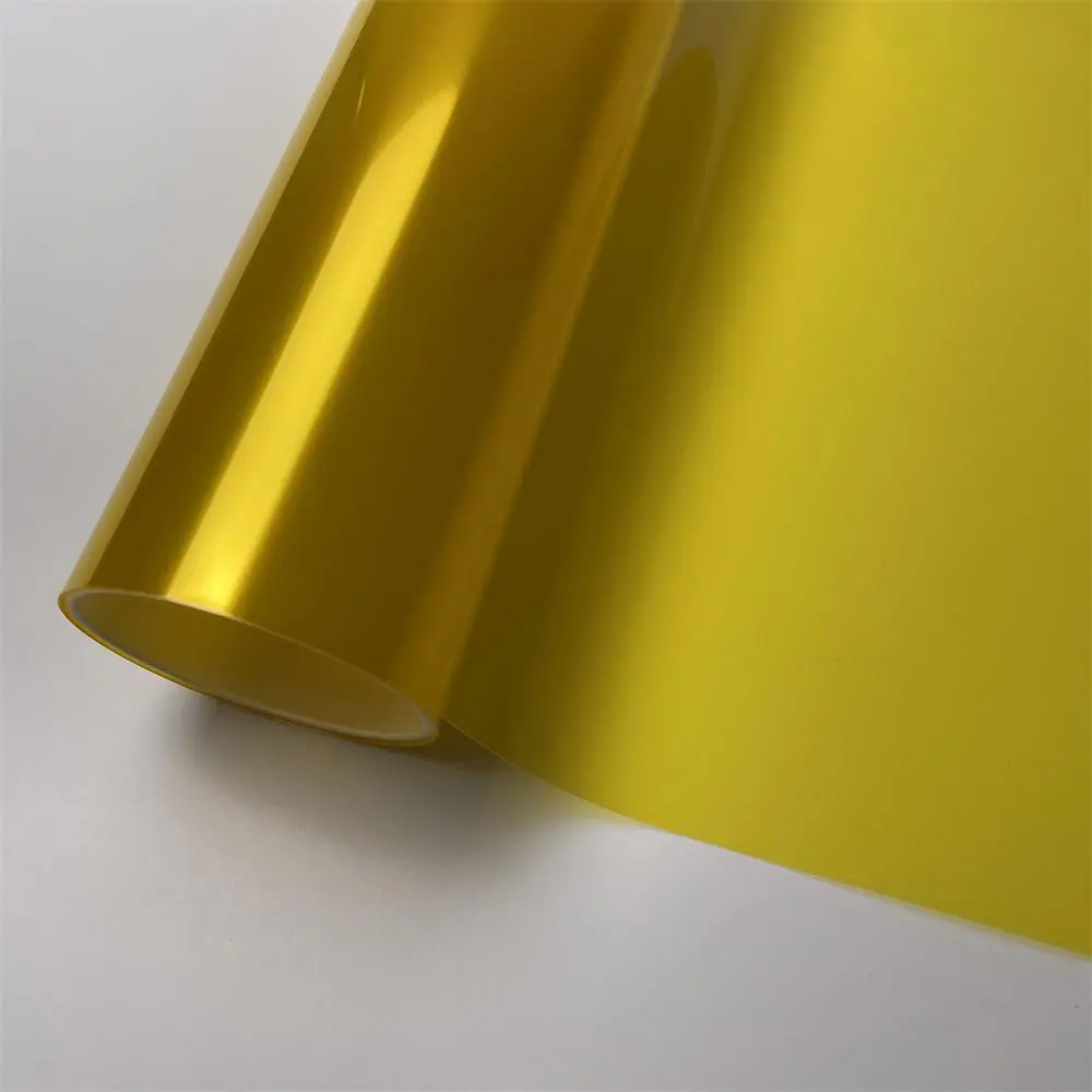 Headlight Vinyl Wrap Taillight Tint Film Yellow Self-Adhesive Wrapping Decorative Styling Cover For Motorcycle Car Lights