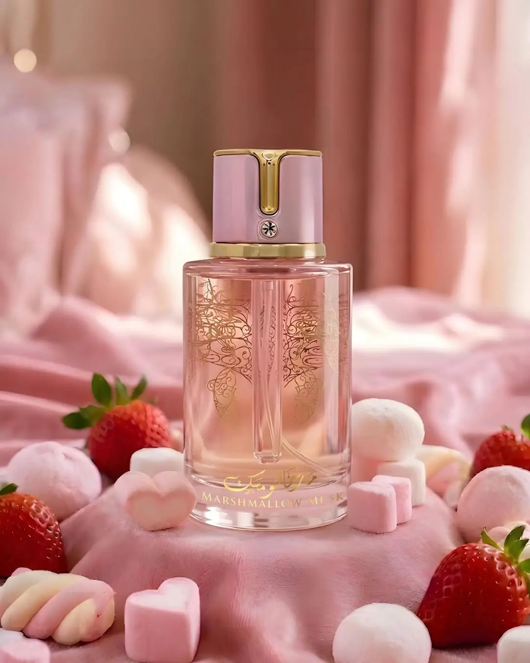 Arabiyat Prestige Marshmallow Musk Eau de Parfum - Female 3.4 fl oz (100ml) Single Spray Long-Lasting Sweet Vanilla Musk Unisex Fragrance Body Scent, Edp
