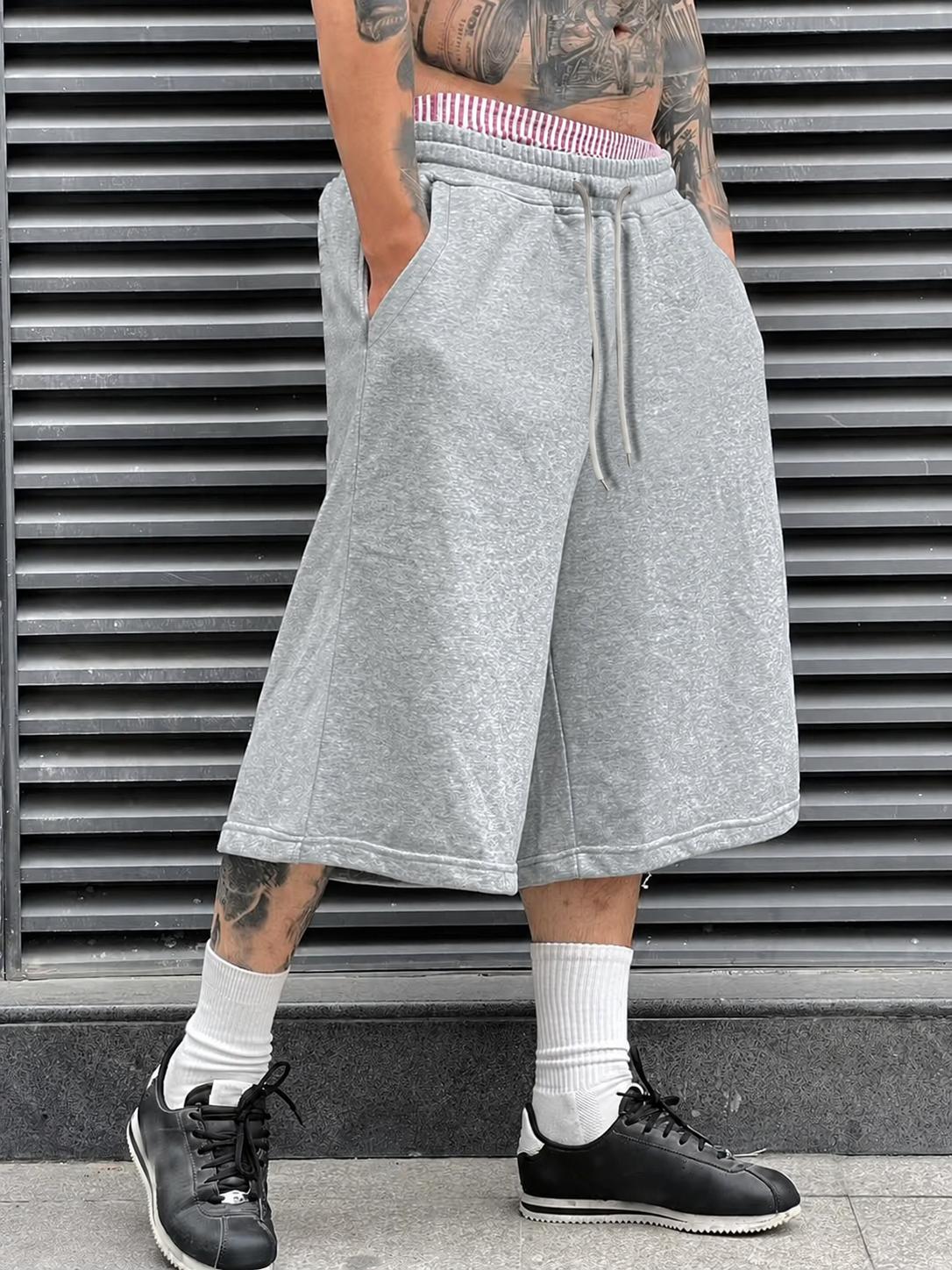 Mens 3 4 Length Sweat Shorts Urban fashion essentials Baggy Wide Leg Below Knee Long Shorts Drawstring Elastic Waist Plain Streetwear Shorts Loose Fit Gym Workout Lounge Skater Hip Hop Y2K Athletic Capri Shorts Daily Casual Summer Outfit Wear Street Looks Mens 3 4 Length Sweat Shorts Urban fashion essentials Baggy Wide Leg Below Knee Long Shorts Drawstring Elastic Waist Plain Streetwear Shorts Loose Fit Gym Workout Lounge Skater Hip Hop Y2K Athletic Capri Shorts Daily Casual Summer Outfit Wear Street Looks