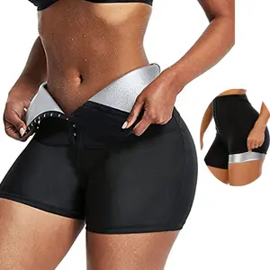 Sweat Sauna Pants Body Shaper High Waist Trainer Shorts Shapewear Women Waist Trainer Sweat Shorts for Gym Workout