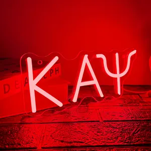 KAP neon light, bright red wall-mounted decorative neon light, USB powered, suitable for home, bedroom, and living room decoration, easy to move, a small gift for a good friend, Led Neon Lights