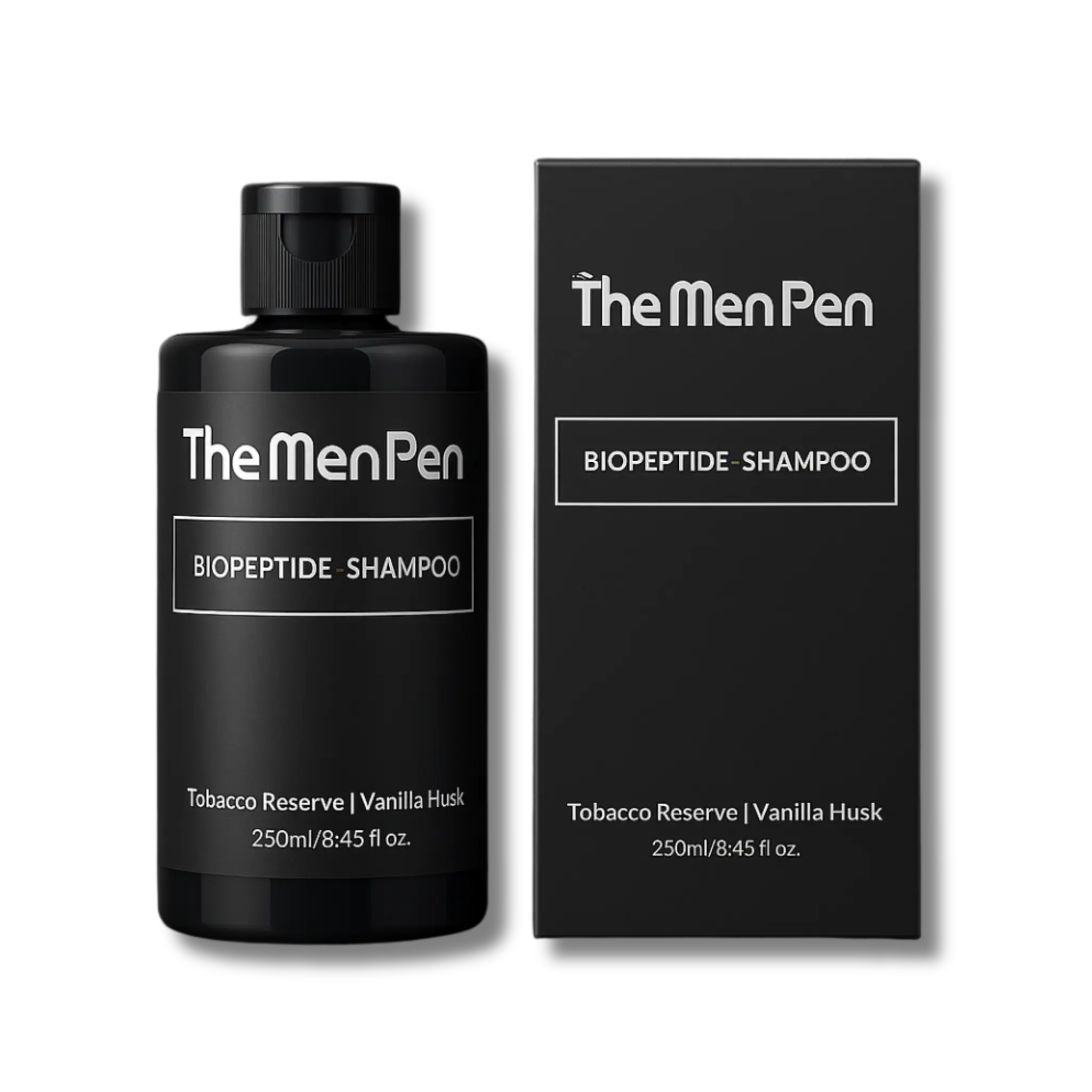Men's Peptide-Powered Shampoo & Conditioner Set - Reserve & Vanilla Husk Essential Oils Scent, Daily Use with Biotin, Keratin, Hydrating Moisturizing Hair, Repairs, Promotes Healthier, Stronger, Thicker Looking Hair