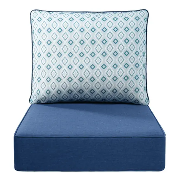 Belord Pop 22"x24"x6" Outdoor Replacement Cushions, Water Repellent Weather Resistant Long-Lasting Option for Patio Furniture & Patio Couch Use, Patio Couch Cushions, Water Repellent Outdoor Cushions