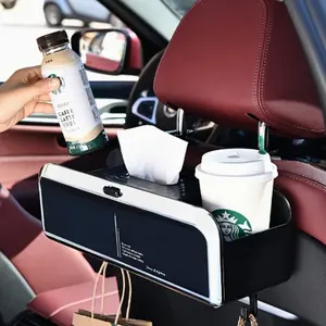 Car Seat Back Cup Holder with Hook, Multi-Functional Storage Box, Phone Stand, Stable Non-Slip, Ideal for Car Organization, Car Backseat Organizer