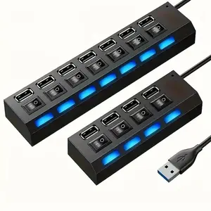 Multipurpose USB 3.0 Hub, Universal Multifunctional USB 3.0 Hub USB Extension for Computer Peripherals & Accessories USB Ports