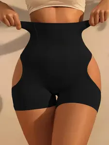 Women's BBL Effect High-Waist Tummy Control Shapewear Shorts, Hip Cutout Butt-Lifter Body Shaping Panties for Daily & Party Elegance
