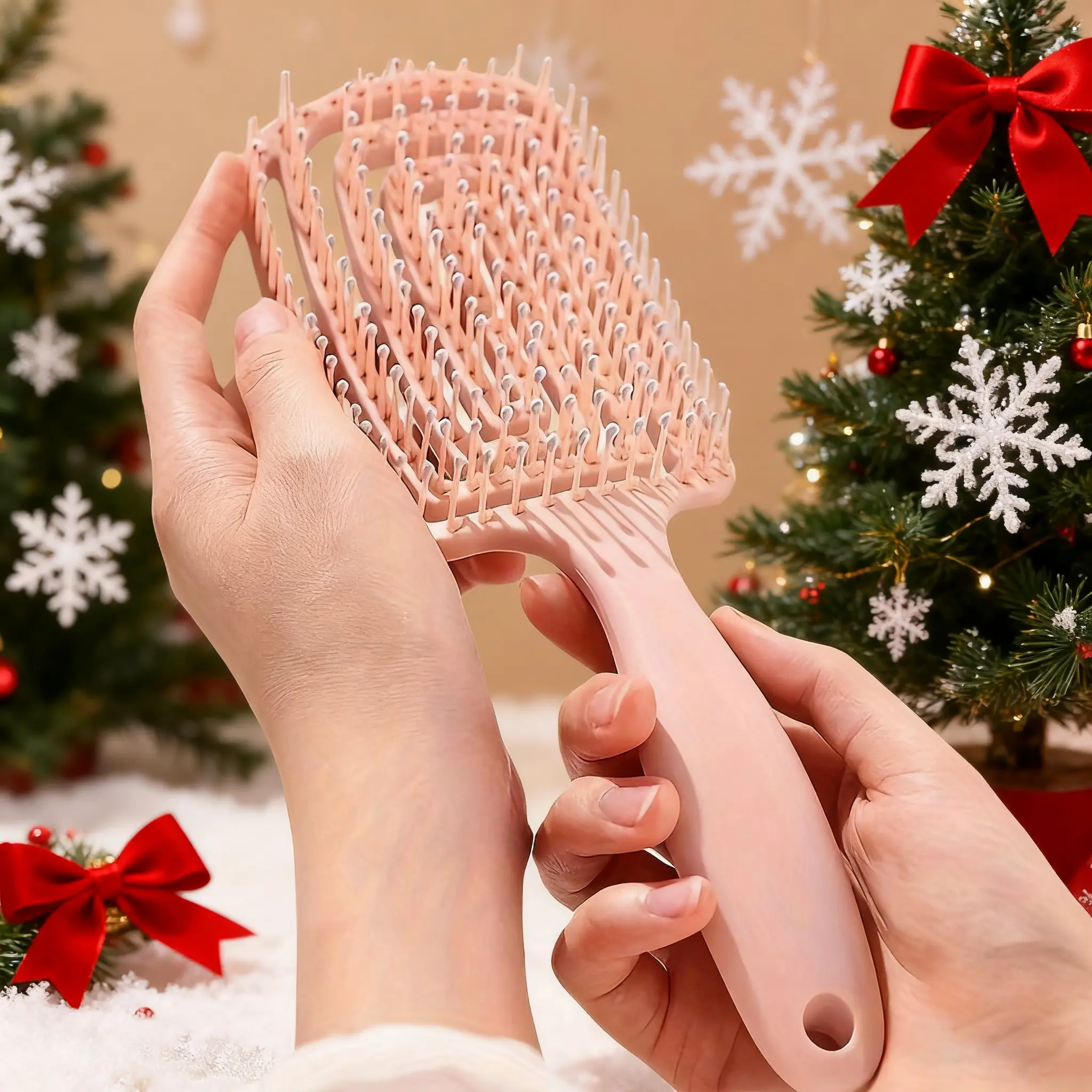 Combing your hair has become a real pleasure, airbag comb massages your scalp like heaven, combing through without tangles, and making your hair smoother and smoother. Detangling Hair Brush, travel comb for women and men, great Christmas gift