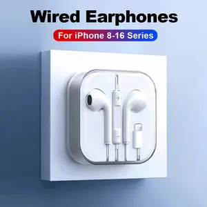 Headphones For iPhone 16 15 14 13 12 11 Pro Max Wired Earphones X XS XR 8 Lightning Bluetooth Type C For Galaxy S25 S24 Ultra iPad Laptops Accessories