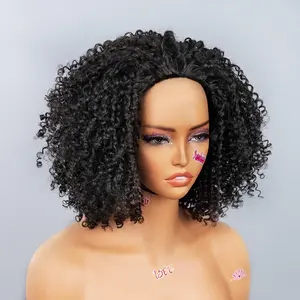 ISEE HAIR Wear Go Half Wig Kinky Curly Layered Curly Pre-Styled Unisex Draw-strings Cap Flip Over Wig for Easy Styling & Secure Fit Vacation Hair #Summervibes#ISEECrochetNewArrivals