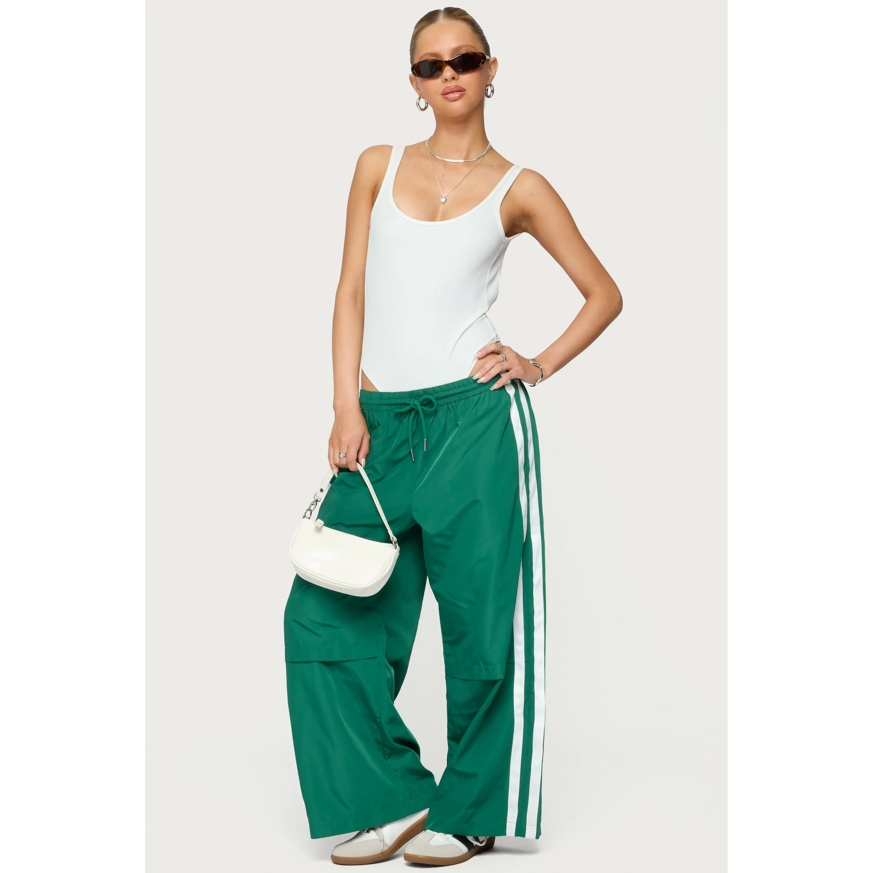 Petite Fauna Nylon Track Pants