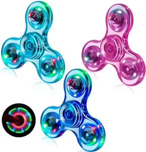 Figrol Fidget Toys 3 Pack,Light Up Fidget Spinner for Kids & Adults Stress Relief Calm Down,Sensory Toys for Kids with Autism ADHD Toys