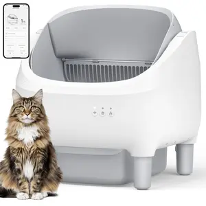 No More Scooping! Automatic Self-Cleaning Cat Litter Box with App Control, Odor Eliminator & Safety Protection#Summervibes #petlovers