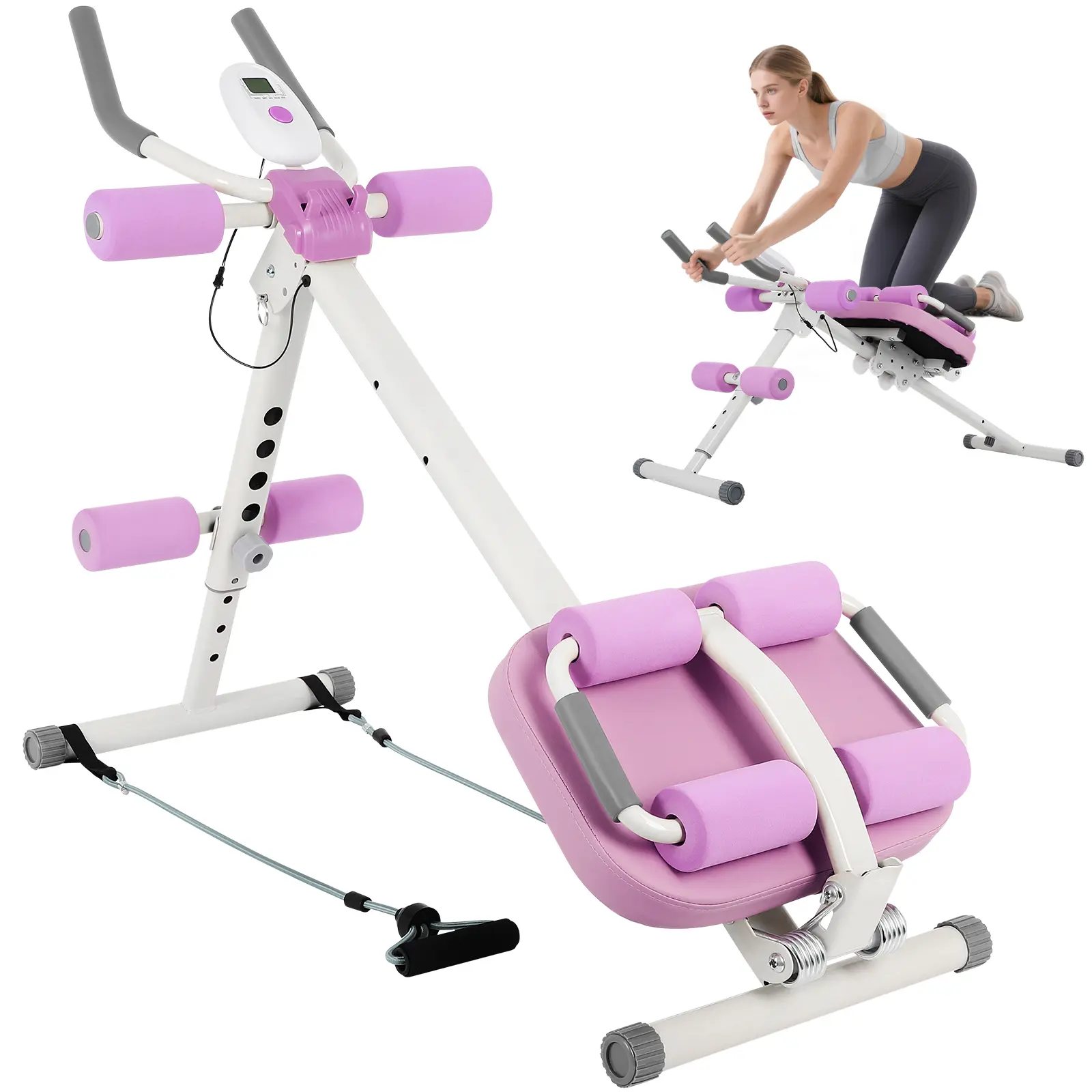 adjustable abdominal exerciser,6 in 1 Ab Trainer Machine,six pack abs trainer,ab coaster machine form,Multi-Functional Adjustable Ab Workout Equipment for Home Gym, Sit Up Exercise and Strength Training